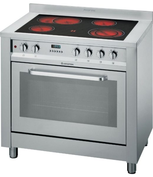 Ariston 5 Ceramic Hobs Cooker CPOV9MXDE Price, Specifications