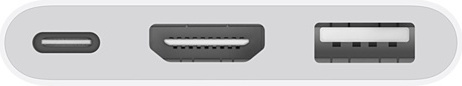 Apple USB-C Digital AV Multiport Adapter MJ1K2ZM/A Apple USB-C Digital AV Multiport Adapter MJ1K2ZM/A
