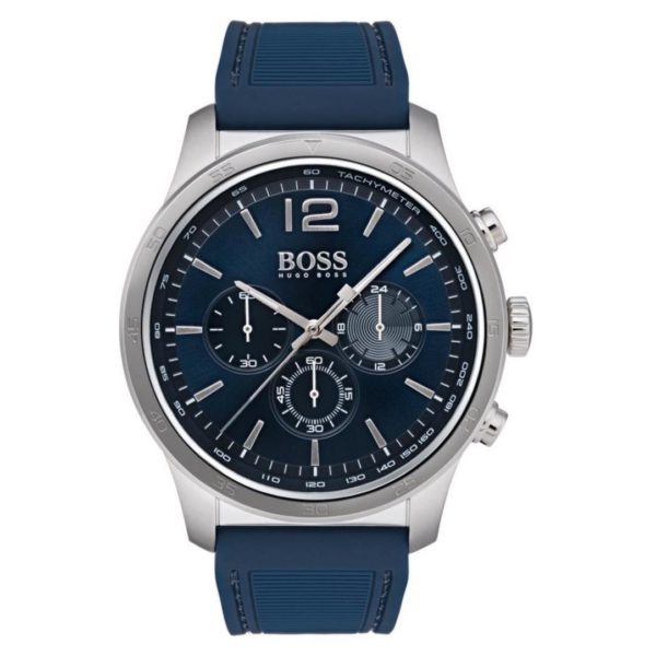 Hugo Boss The Professional Watch For Men with Blue Rubber Strap Hugo Boss The Professional Watch For Men with Blue Rubber Strap