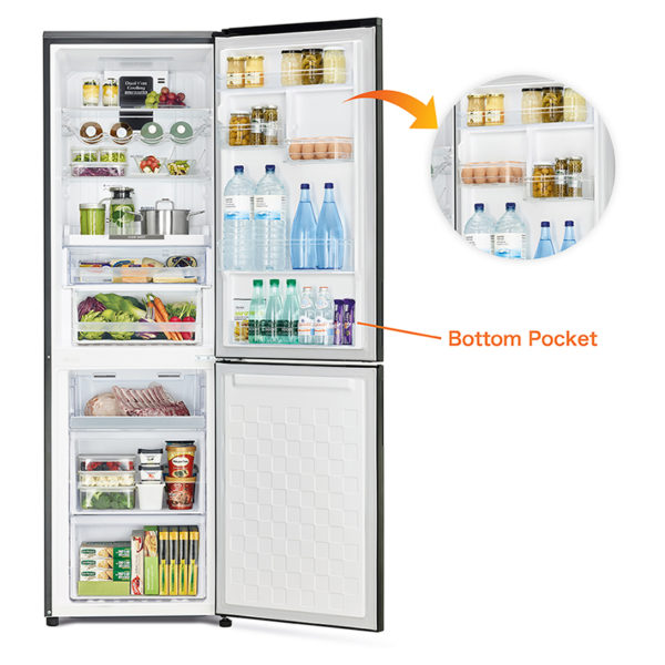 Hitachi Bottom Freezer 410 Litres RBG410PUK6XGBK Hitachi Bottom Freezer 410 Litres RBG410PUK6XGBK