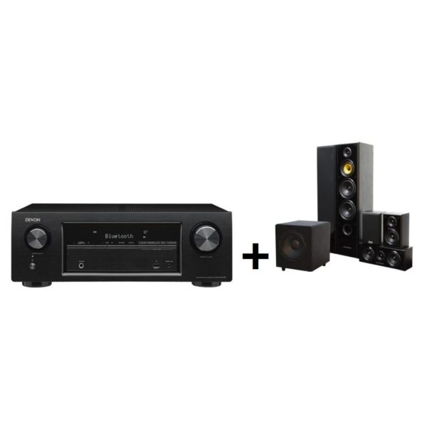Denon AVRX550BT + Taga TAV506V2+TSW90V3 5.1 Home Theater Package Denon AVRX550BT + Taga TAV506V2+TSW90V3 5.1 Home Theater Package