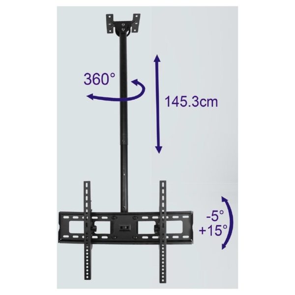 Buy Zenan Revolving Tv Ceiling Mount Black For 32 65inch Screen