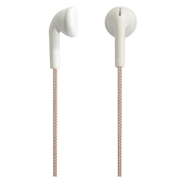 We Earphone With Mic & Woven Cable 1.20m Pink/Gold WEINTRANYR We Earphone With Mic & Woven Cable 1.20m Pink/Gold WEINTRANYR