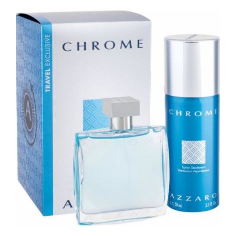 Azzaro Chrome Travel Gift Set For Men (Azzaro Chrome 100ml EDT + Deodorant Spray 150 ml) Azzaro Chrome Travel Gift Set For Men (Azzaro Chrome 100ml EDT + Deodorant Spray 150 ml)