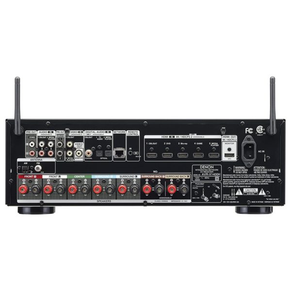 Denon AVRX1400H AV Receiver Black Denon AVRX1400H AV Receiver Black