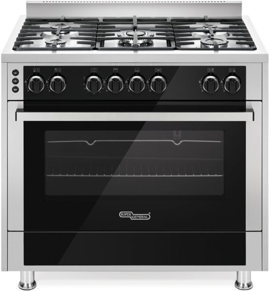 Super General 5 Gas Burners Cooker SGC916FSBGOF Super General 5 Gas Burners Cooker SGC916FSBGOF