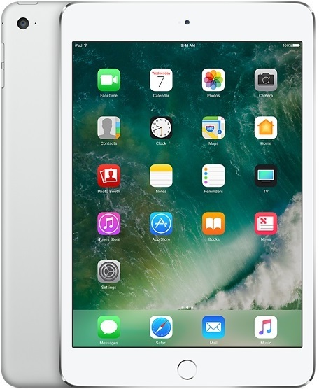 Apple iPad Mini 4 Tablet - iOS WiFi 128GB 2GB 7.9inch Silver with FaceTime Apple iPad Mini 4 Tablet - iOS WiFi 128GB 2GB 7.9inch Silver with FaceTime