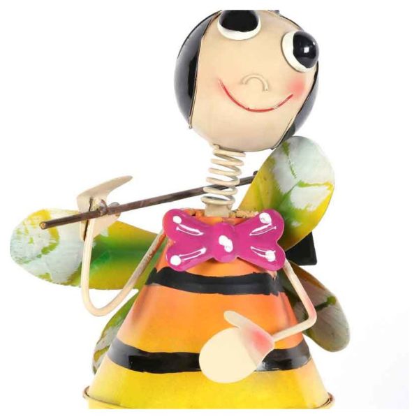 Moorni ELM19-021-006 Bumble Bee Metal Planter Pot Moorni ELM19-021-006 Bumble Bee Metal Planter Pot