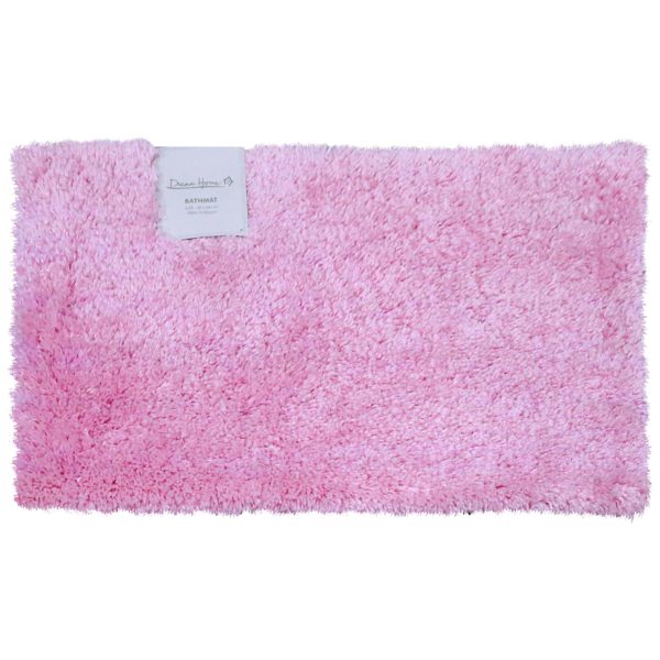 Dream Home SH48740 Polyester Bath Mat 40x60cm Pink Dream Home SH48740 Polyester Bath Mat 40x60cm Pink