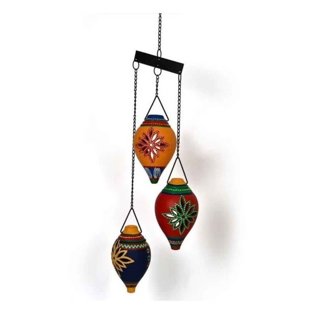 Moorni EL008055 Hanging Tea Light Set Of 3