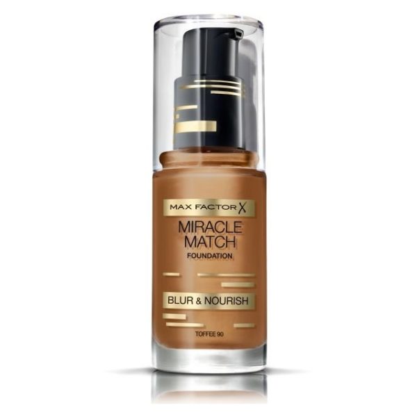 Max Factor Miracle Match Foundation Toffee 90 Max Factor Miracle Match Foundation Toffee 90
