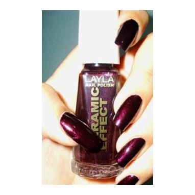 Layla Ceramic Effect Nail Polish Deep Bordeaux 030 Layla Ceramic Effect Nail Polish Deep Bordeaux 030