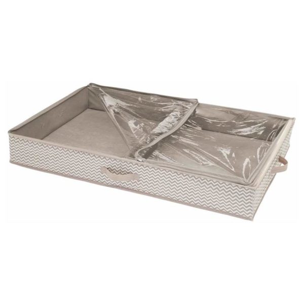 InterDesign Aldo Non-Woven Fabric Under Bed Boot Storage Organizer - 4 Compartments – Linen ID05332ES InterDesign Aldo Non-Woven Fabric Under Bed Boot Storage Organizer - 4 Compartments – Linen ID05332ES