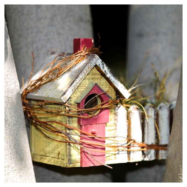 Moorni ELM20-021-001 Wooden Bird House In Brown Moorni ELM20-021-001 Wooden Bird House In Brown