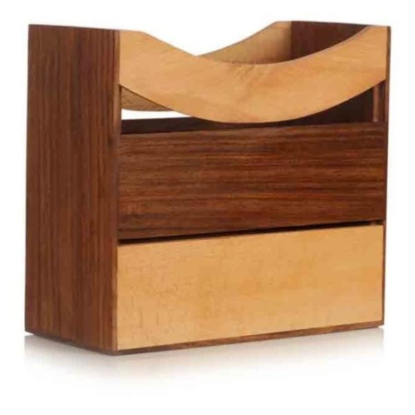 Moorni EL007017 Wooden Newspaper Stand Moorni EL007017 Wooden Newspaper Stand