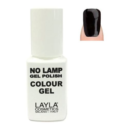 Layla No Lamp Gel Nail Polish Carbon Black 012 Layla No Lamp Gel Nail Polish Carbon Black 012