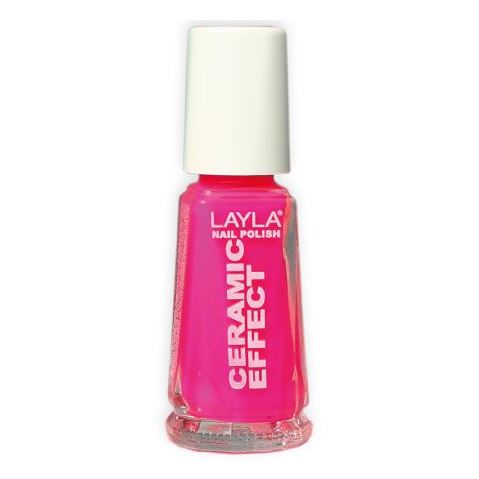 Layla Ceramic Effect Nail Polish Dark Pink Fluo 110 Layla Ceramic Effect Nail Polish Dark Pink Fluo 110
