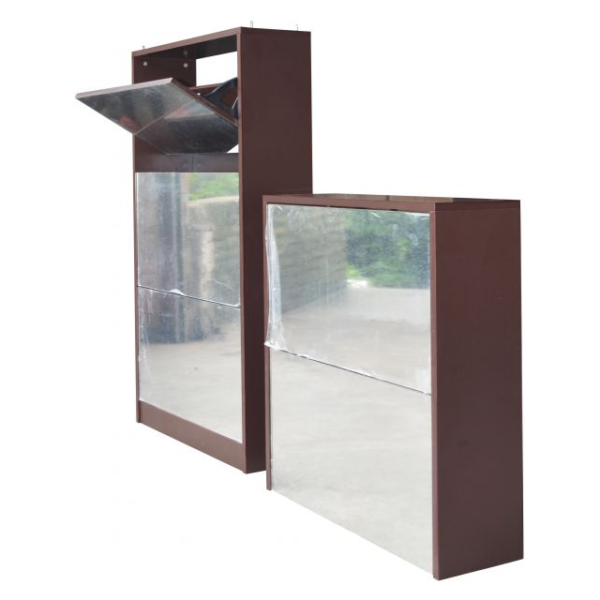 CLASS Shoe Cabinet with Full Length Mirror Walnut ASTV4112 CLASS Shoe Cabinet with Full Length Mirror Walnut ASTV4112
