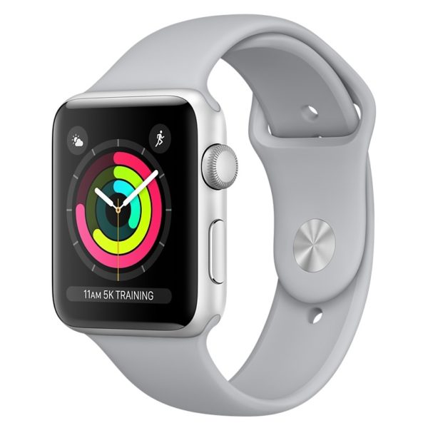 Apple Watch Series 3 GPS - 38mm Silver Aluminium Case with Fog Sport Band Apple Watch Series 3 GPS - 38mm Silver Aluminium Case with Fog Sport Band