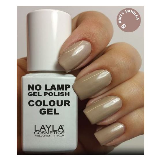 Layla No Lamp Gel Nail Polish Dirty Vanilla 005 Layla No Lamp Gel Nail Polish Dirty Vanilla 005