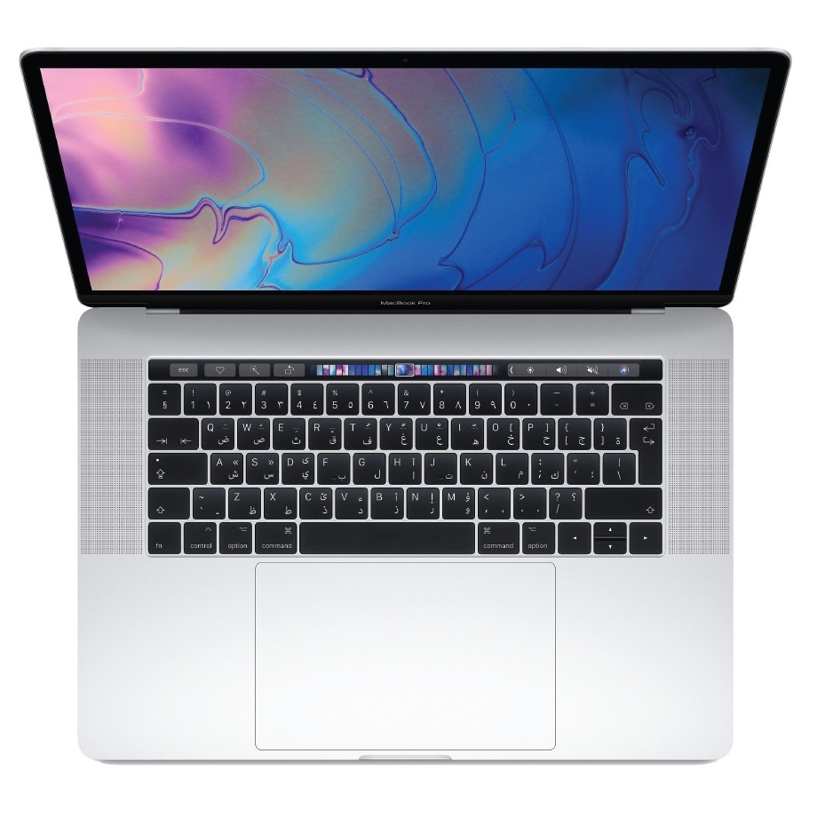 MacBook Pro 15 Touch Bar & Touch ID 2018 – Core i7 2.2GHz 16GB 256GB 4GB 15.4inch Silver Arabic
