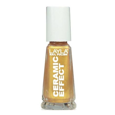 Layla Ceramic Effect Nail Polish Gold Finger 075 Layla Ceramic Effect Nail Polish Gold Finger 075