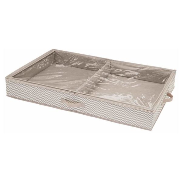 InterDesign Aldo Non-Woven Fabric Under Bed Boot Storage Organizer - 4 Compartments – Linen ID05332ES InterDesign Aldo Non-Woven Fabric Under Bed Boot Storage Organizer - 4 Compartments – Linen ID05332ES