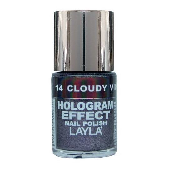 Layla Hologram effect Nail Polish Claudy Violet 014 Layla Hologram effect Nail Polish Claudy Violet 014