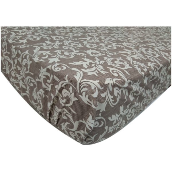 AIWA AI-682-3/144TC Double Fitted Sheet Set Poly Cotton Print Brown AIWA AI-682-3/144TC Double Fitted Sheet Set Poly Cotton Print Brown