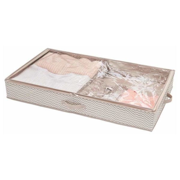 InterDesign Aldo Non-Woven Fabric Under Bed Boot Storage Organizer - 4 Compartments – Linen ID05332ES InterDesign Aldo Non-Woven Fabric Under Bed Boot Storage Organizer - 4 Compartments – Linen ID05332ES