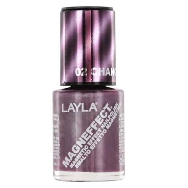 Layla Magneffect Nail Polish Changing Lilac 002 Layla Magneffect Nail Polish Changing Lilac 002