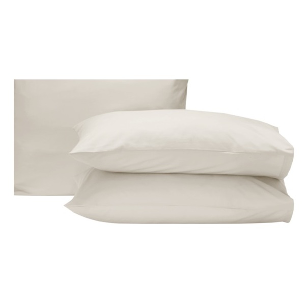 Kingtex Pillow Cover2PcsSet,50 x75cm180TC Cream