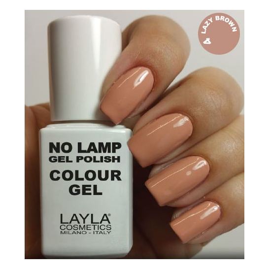 Layla No Lamp Gel Nail Polish Lazy Brown 004 Layla No Lamp Gel Nail Polish Lazy Brown 004