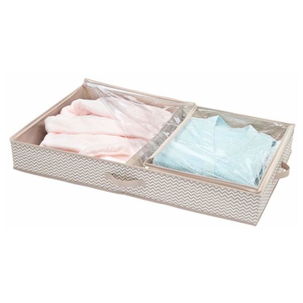 InterDesign Aldo Non-Woven Fabric Under Bed Boot Storage Organizer - 4 Compartments – Linen ID05332ES InterDesign Aldo Non-Woven Fabric Under Bed Boot Storage Organizer - 4 Compartments – Linen ID05332ES