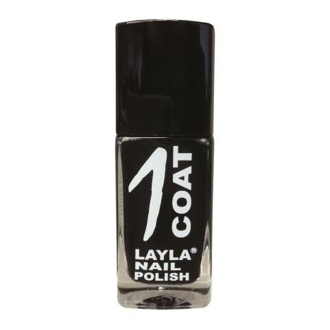 Layla 1 Coat Nail Polish Black Rock 012 Layla 1 Coat Nail Polish Black Rock 012