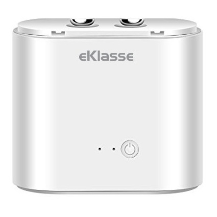 Eklasse Bluetooth Earphone White With Charging Case Eklasse Bluetooth Earphone White With Charging Case