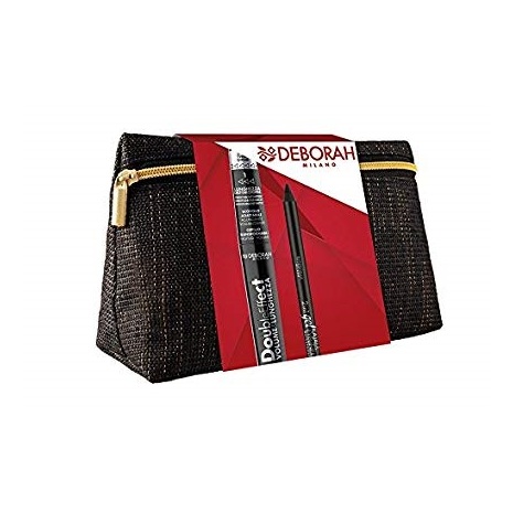 Deborah Milano Mscara D/E Black + Kajal 2 in 1 + Pouch Deborah Milano Mscara D/E Black + Kajal 2 in 1 + Pouch
