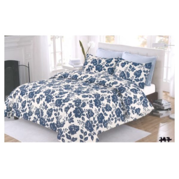 AIWA AI-747-4/144TC Single Comforter Set 160x240cm Polycotton Print DarkBlue AIWA AI-747-4/144TC Single Comforter Set 160x240cm Polycotton Print DarkBlue