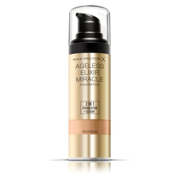 Max Factor Ageless Elixir Miracle Foundation 80 Bronze Max Factor Ageless Elixir Miracle Foundation 80 Bronze