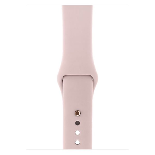 apple watch series 3 gps 38mm gold aluminum case with pink sand sport band