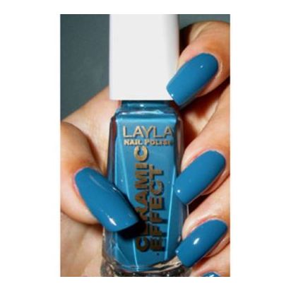 Layla Ceramic Effect Nail Polish Vintage Turquoise 025 Layla Ceramic Effect Nail Polish Vintage Turquoise 025