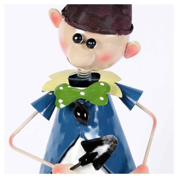 Moorni ELM19-021-015 Elf Boy Metal Planter Pot Moorni ELM19-021-015 Elf Boy Metal Planter Pot