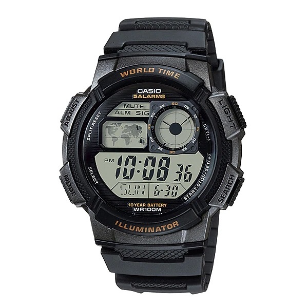 casio 5 alarms wr100m price
