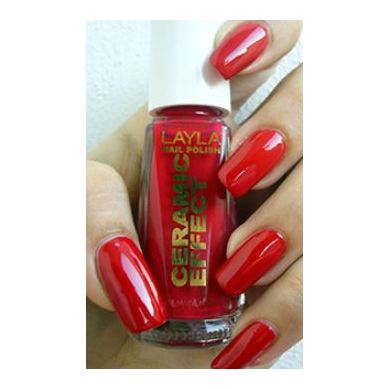 Layla Ceramic Effect Nail Polish Hypnotic Cherry 067 Layla Ceramic Effect Nail Polish Hypnotic Cherry 067