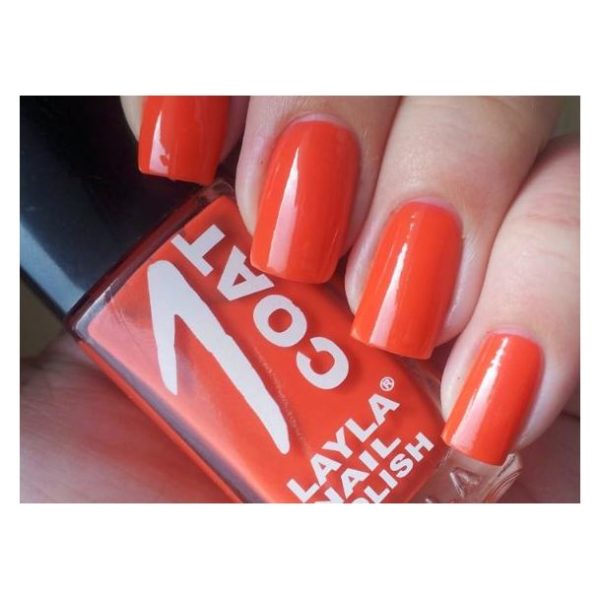 Layla 1 Coat Nail Polish Orange Chic 005 Layla 1 Coat Nail Polish Orange Chic 005