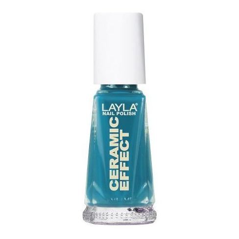 Layla Ceramic Effect Nail Polish Vintage Turquoise 025 Layla Ceramic Effect Nail Polish Vintage Turquoise 025