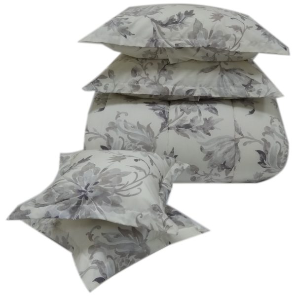 AIWA AI-811-9/180TC King Comforter Set 240x260cm Poly Cotton Print Brown AIWA AI-811-9/180TC King Comforter Set 240x260cm Poly Cotton Print Brown