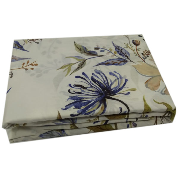 AIWA AI-583-3/144TC King Flat Sheet 240x260cm Polycotton Print Blue AIWA AI-583-3/144TC King Flat Sheet 240x260cm Polycotton Print Blue
