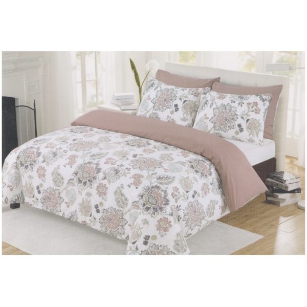 AIWA AI-815-5/180TC Double Comforter Set 220x240cm Poly Cotton Print Beige AIWA AI-815-5/180TC Double Comforter Set 220x240cm Poly Cotton Print Beige