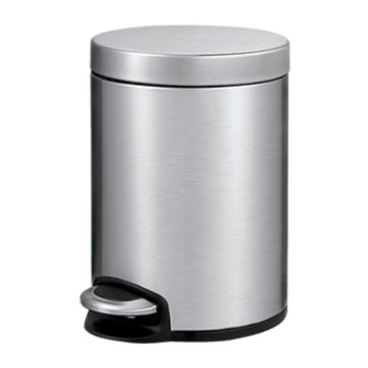 EKO Serene Stainless Steel Round Step Waste Bin with Soft Close Lid, 12-Litres EKO Serene Stainless Steel Round Step Waste Bin with Soft Close Lid, 12-Litres